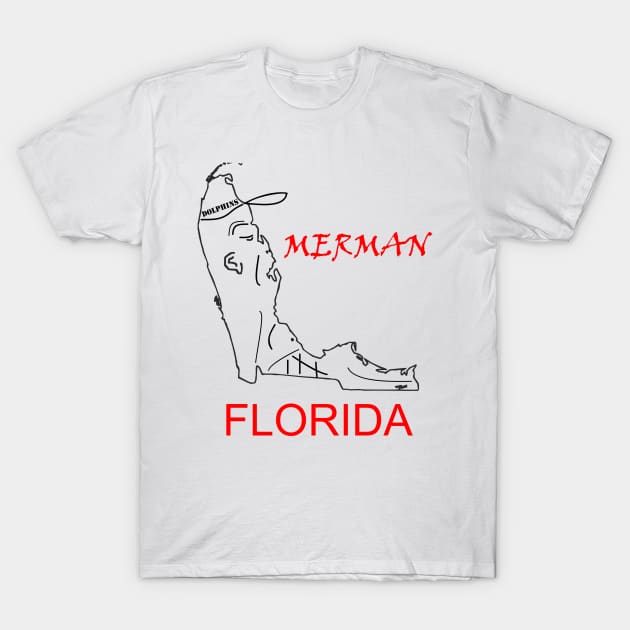 A funny map of Florida - 3 T-Shirt by percivalrussell